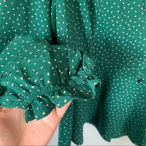 Forest Green Blouse - Picture 2 of 4